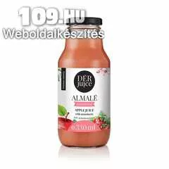 DÉR Juice 100% gyümölcslé  almalé szamócával  0,33 l